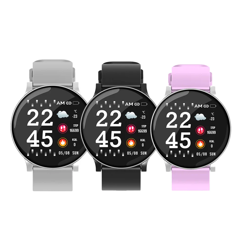 

Smart Watch Men Women Heart Rate Monitor Weather Forecast Fitness Bracelet Blood Oxygen Pressure Sport Smart Band Russian