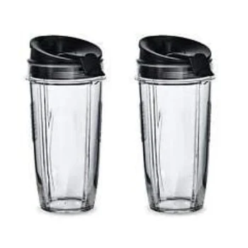 

Hot 2 Pack Replacement Cup for Nutri Ninja 24 Oz Cup with Seal Lid, for Blender BL450 BL454 Auto-IQ BL480 BL481 BL482 BL687