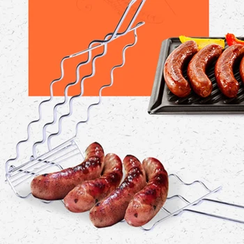 

BBQ Grill Tool Sausage Grill Net Stainless Steel Grill Net Outdoor Grill Clip Grill JCFCJ360