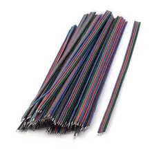 50 шт., 15 см Длина Гибкая Луженая кабель для 4-контактный перемычка