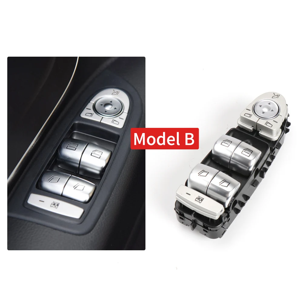 SISS Schalter Fensterheber für Mercedes C-Klasse W205 C160-C450 AMG 43/63 Vito W447 mit Außenspiegel elektrisch anklappbar A2059050302 2059057011 Power Window Lifter Switch