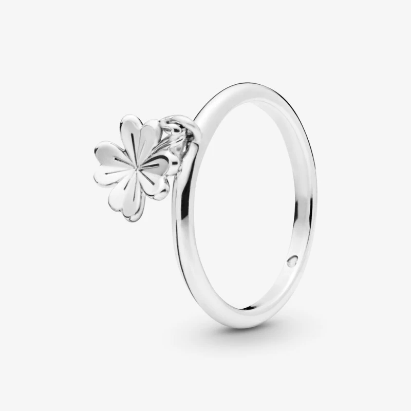 CUTEECO, индивидуальное висящее кольцо с клевером, кольцо с сердечком, кольцо на палец для женщин, обручальное ювелирное изделие, подарок