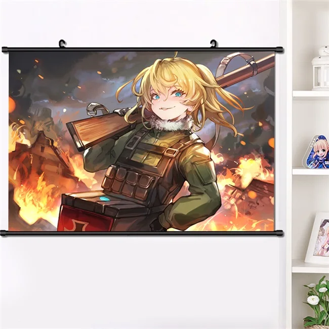 Аниме Youjo Senki Saga of Tanya the Evil Tanya Degurechaff настенный постер манга настенный постер для декорации дома 40*60 см - Цвет: H