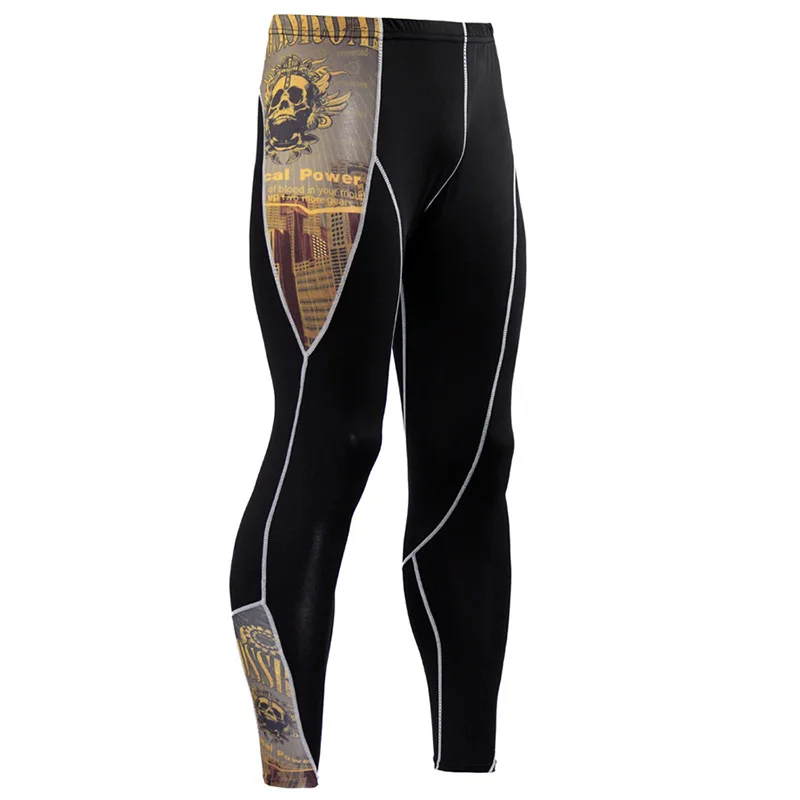 Мужские компрессионные плотные леггинсы для бега спортивные мужские спортивные штаны для тренажерного зала быстросохнущие брюки тренировочные штаны для йоги