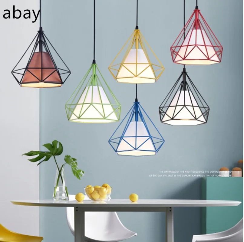 Современный подвесной светильник в виде клетки металлический минималистичный