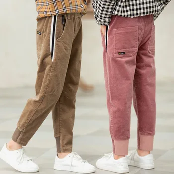 

Corduroy Pants Fall Elastic Waist Harem Pants Trousers Girls Casual Long Pants Kids Clothes Girls 8 To 12 Girl Autumn Clothing