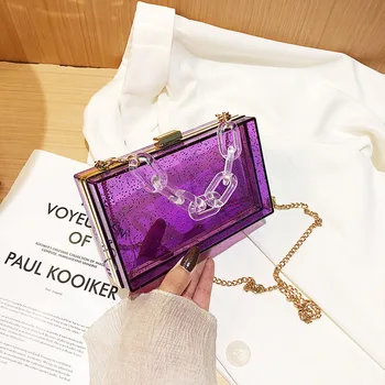 

Summer Transparent WOMEN'S Bag 2020 New Style Fashion Modern and Trendy/women Elegant Shoulder Network hong yang Gas Shoulder Bo