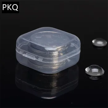 

100Pcs Wholesale Storage Box Reusable Plastic Packing Boxes Transparent Jewelry Organizer Case Mini Gift Box 3.5x3.5x1.8cm