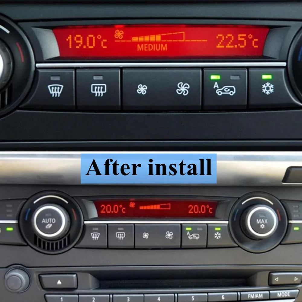자동차 대시 보드 에어컨 풍량 AC 팬 히터 기후 제어 버튼 커버 BMW X5 X6 E70 E71 E72 2006-2014