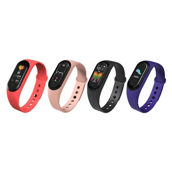 

2020 Newly M5 Smart Bracelet Sports Bracelet Heart Rate Blood Pressure Oxygen Monitoring Call Reminder Color Screen Smart Band
