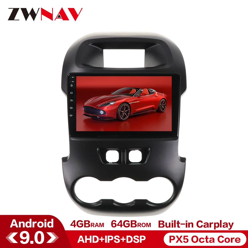 Android 9 с ips DSP Carplay 8 Core 4+ 64GB Автомобильный без DVD мультимедийный плеер для Ford Ranger F250 2011- gps навигация - Цвет: 64G DSP IPS Carplay