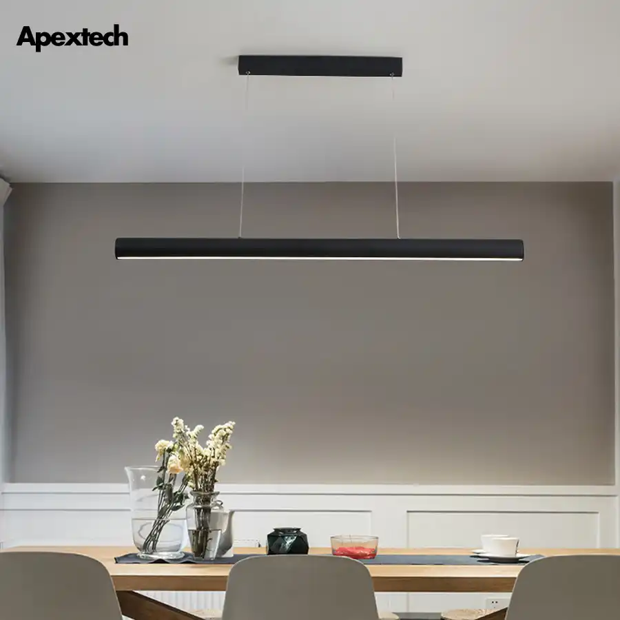 Lámpara colgante lineal LED Tipo barra para comedor, restaurante