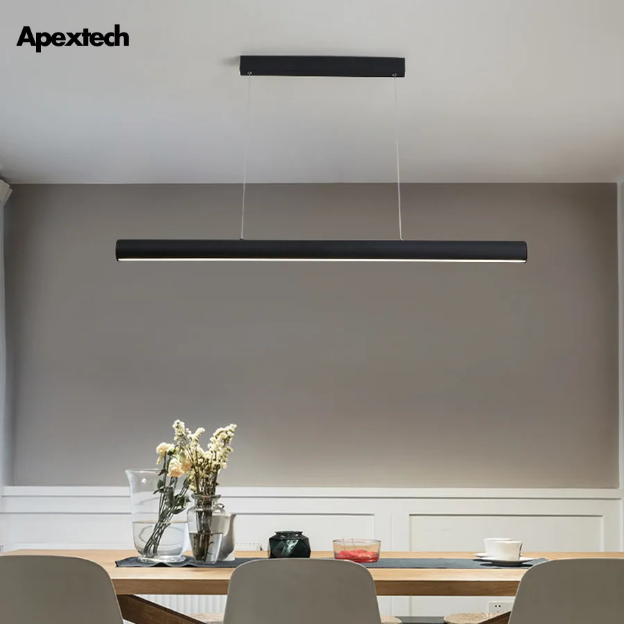 Светодиодный линейный подвесной светильник 100 см 120 для офиса алюминиевый