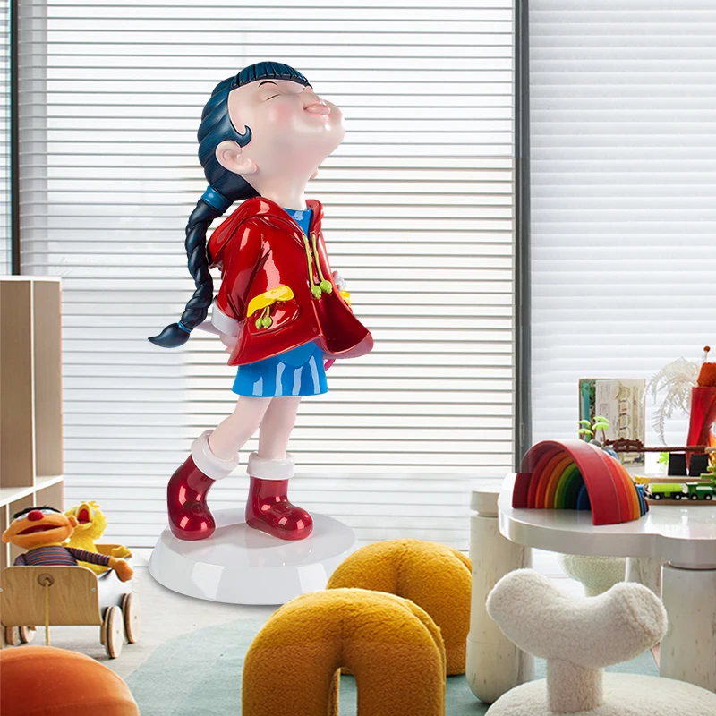 

Home Design Creative Artoon Character Statue Ornaments Large Action Figures Modern Statuette Crafts Living Room Decoration Gifts