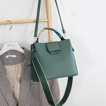 

2020 New Style Fashion Simple Solid Color Silk Scarves Commuter Bag Hand Shoulder Cross-body WOMEN'S Bag
