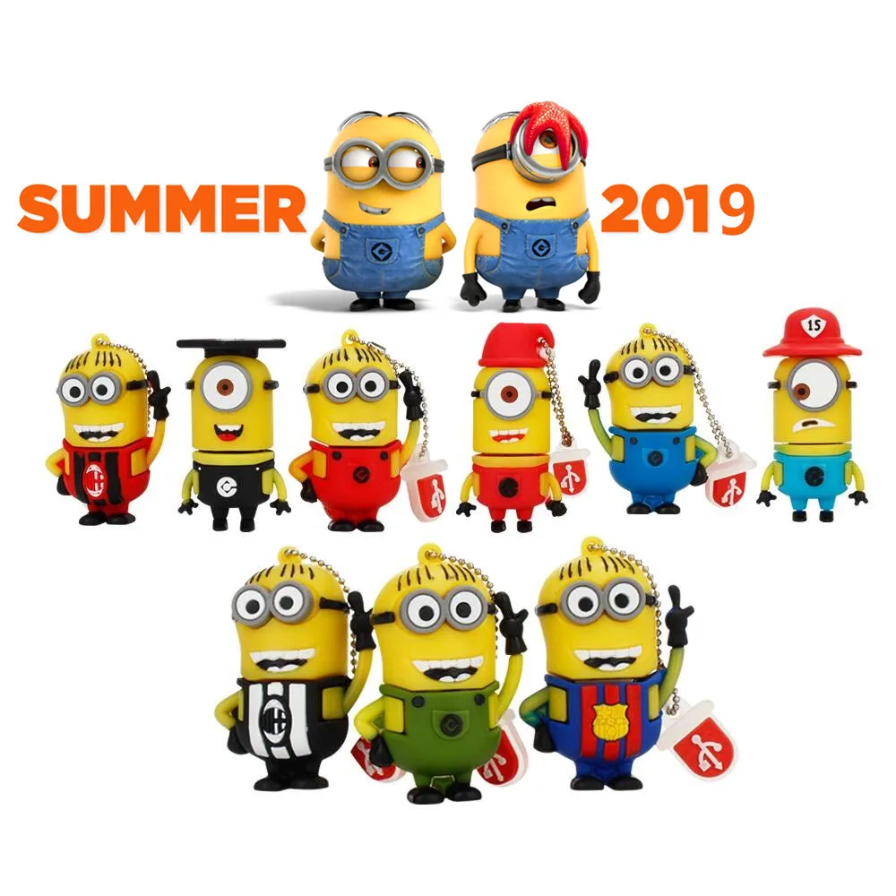 Флешка 128 ГБ реальная емкость USB 2,0 Флешка в форме героя мультика стиль usb флеш-накопитель 8 ГБ 16 ГБ 32 ГБ 64 Гб USB memoria stick