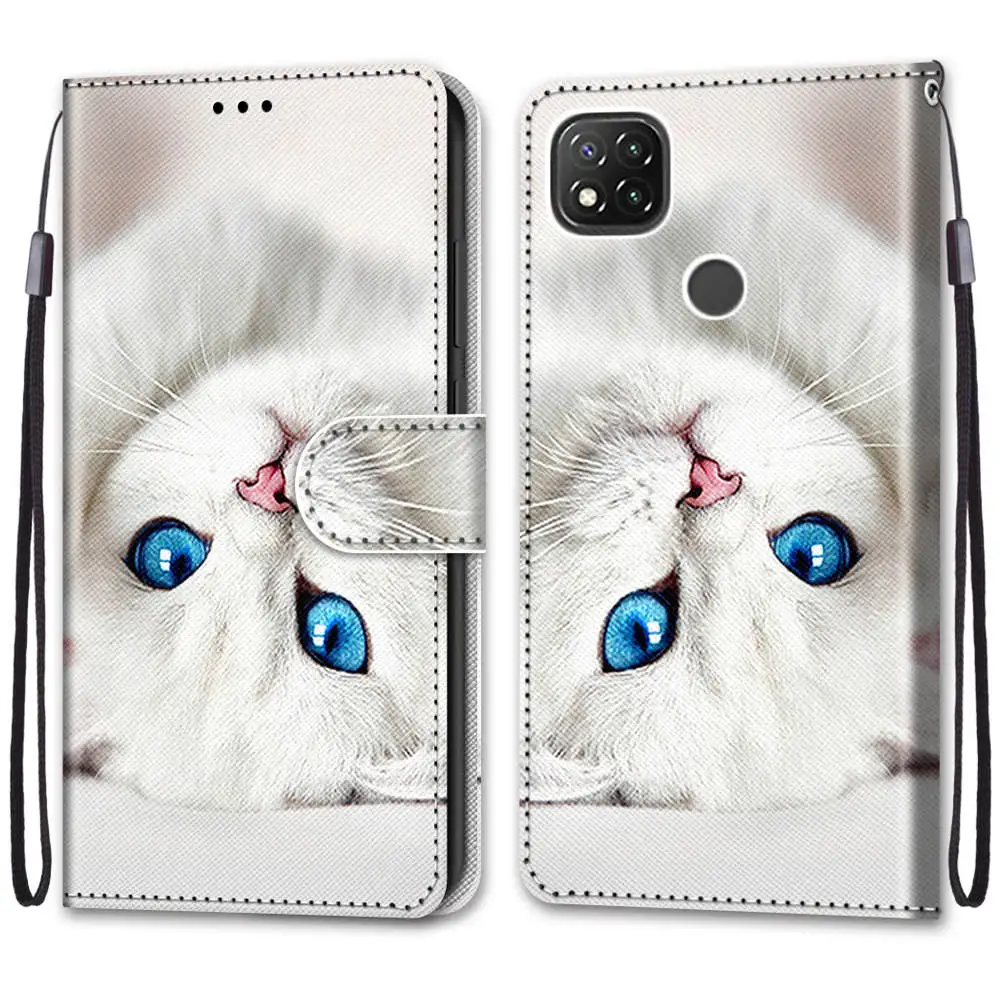 cute samsung cases Case For Samsung Galaxy S22 S21 Ultra Plus S20 FE 5G S20 Lite A42 5G Phone Case Painted Leather Flip Cover Wallet Book Case cute samsung cases