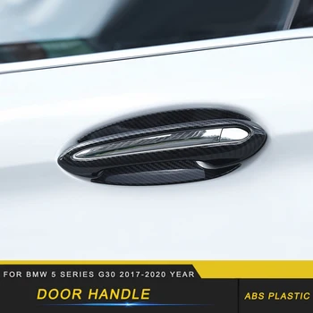 

Car Accessories Outside Door Handle Bowl Cover Frame Trim Sticker Chrome Exterior Decoration for BMW 5 Series G30 2017-2020