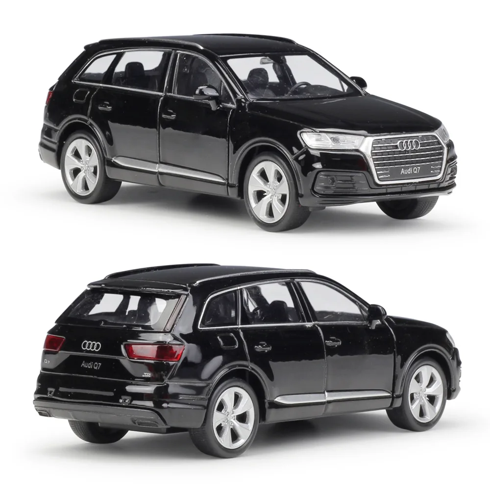 Непромокаемая обувь; Высота 1: 36 Audi Q7 внедорожник Модель брелок для автомобильных ключей, модель оттягиваемая назад машина