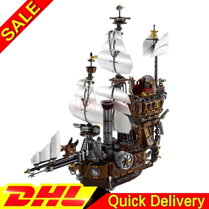 

LP 16002 2791Pcs Pirate Ship MetalBeard's Sea Cow Model Building Blocks Kids Bricks Boys Toys Compatible LPing 70810 Toys