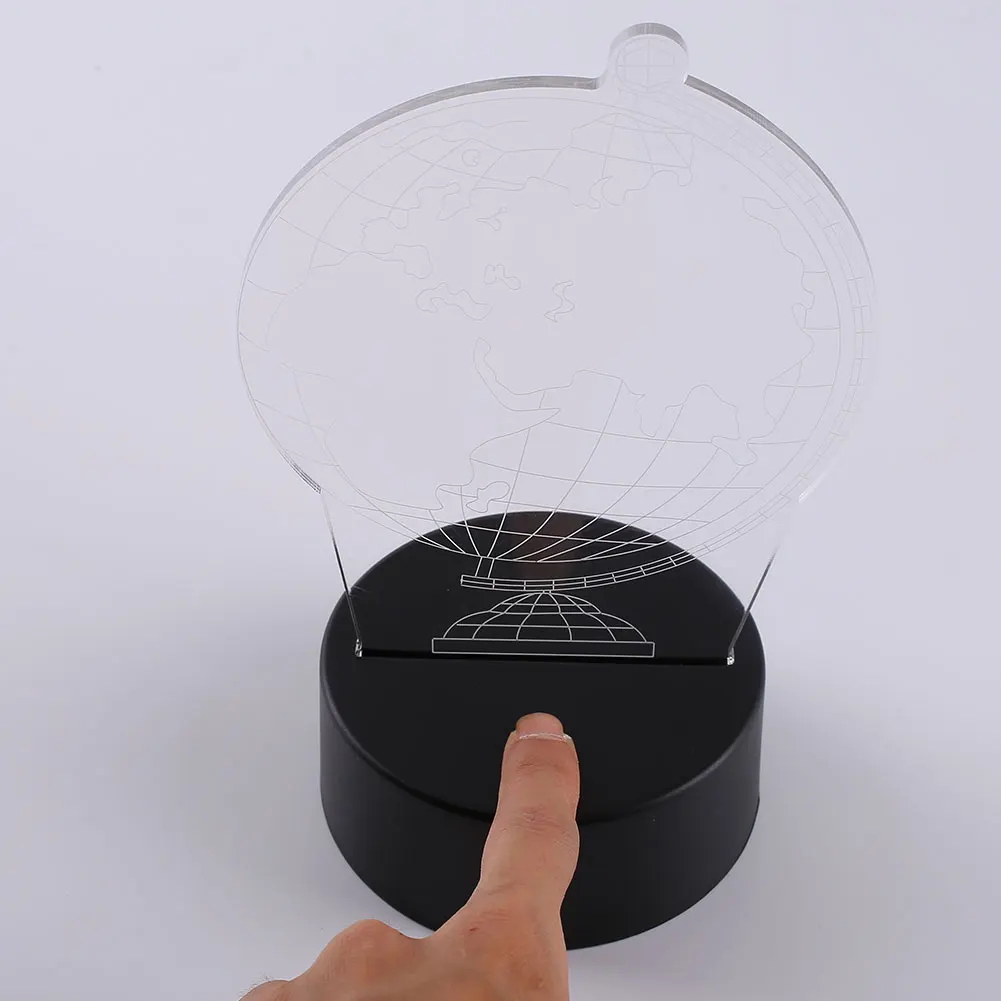 3D USB светодиодный ночник настольные лампы с рисунком земли Рождественское украшение комнаты
