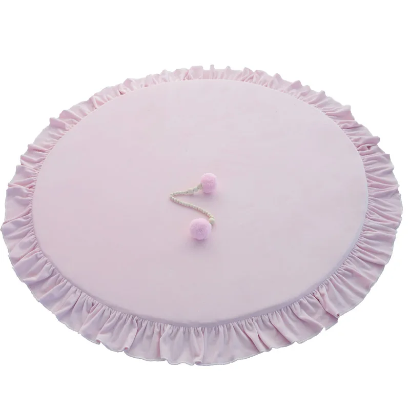 

infant soft cotton newborn drop kids children baby play floor mat toys rug carpet velvet Material