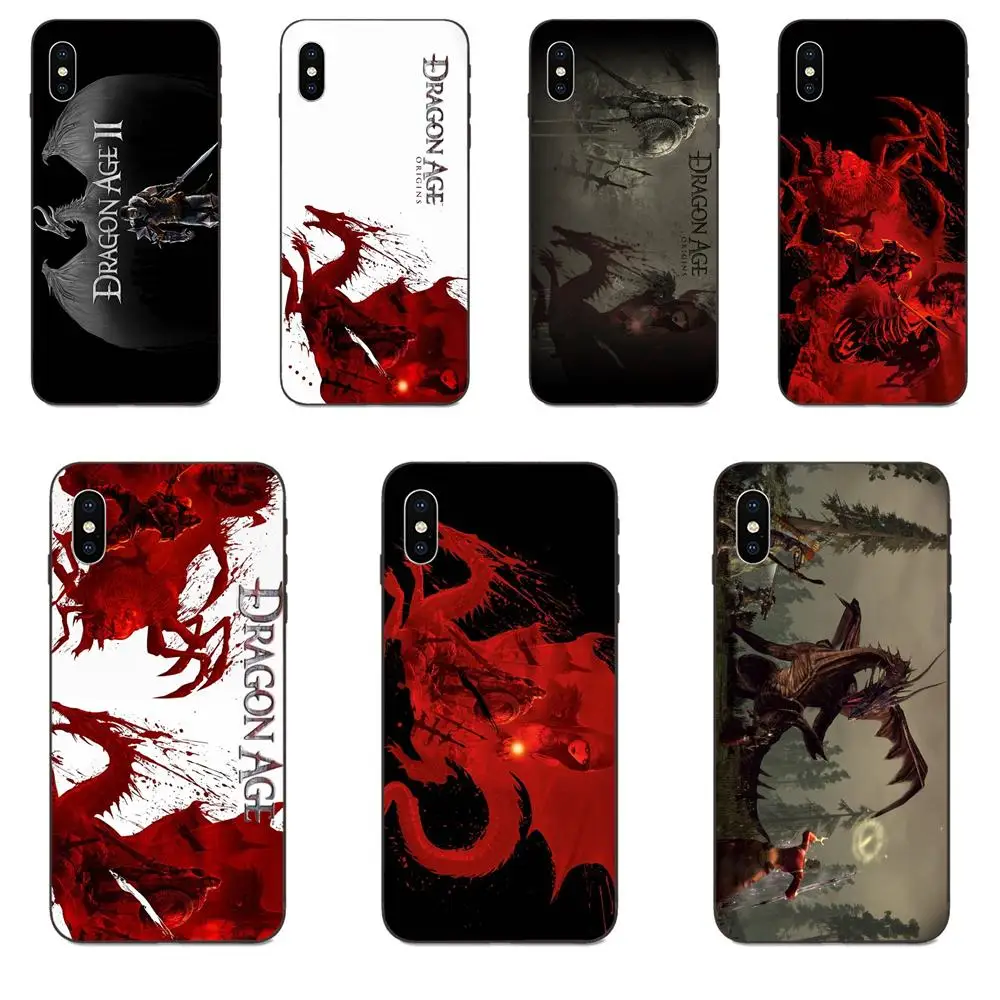 Мягкие ТПУ чехлы Чехол для Xiaomi Mi Mix Max Note 2 2S 3 5X 6 6X 8 9T SE A1 A2 A3 CC9e Lite Play Pro F1 Dragon Age |