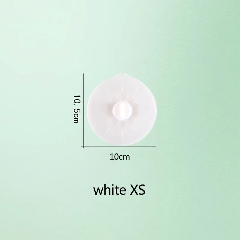 white XS Кухонная кастрюля, сковорода, крышка, силиконовая крышка, обертка, миска для микроволновой печи, 1 шт., свежие Многофункциональные кухонные многоразовые инструменты для хранения пищи - Цвет: white XS