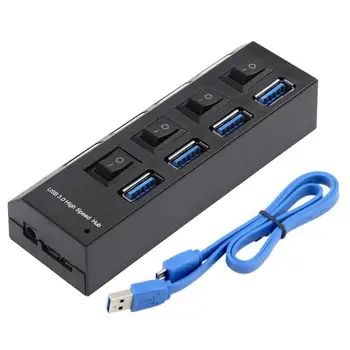 

USB 3.0 Hub USB Hub 3.0 Multi USB Splitter 3 Hab 4/7 Port Multiple Expander Use Power Adapter 2.0 USB3 Hub with Switch for PC