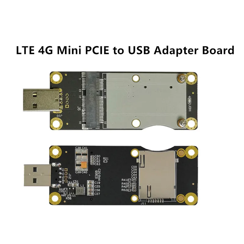 5g module development board adapter board with sim card holder m 2 ngff interface usb3 0 for quectel mr500q module Industrial-grade 4G module minipcie to USB development board adapter board for quectel EC25-E EC25-AF EC25-AU EC25-A module