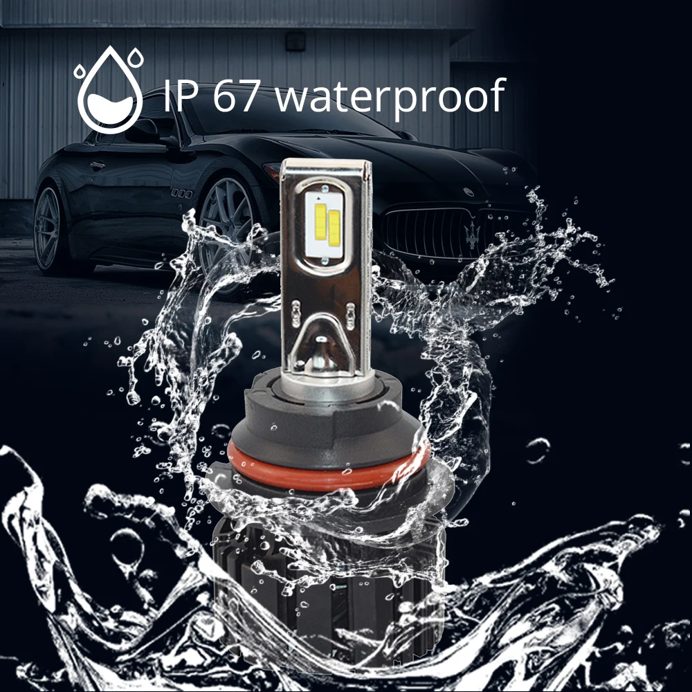 Hviero 2X H4 H7 9012 5202 H16 H8 100W 13600Lm IP67 Auto Led Front Bulb Automobile Headlamp Fog Light 6000K Car Lighting HID Xenon Light