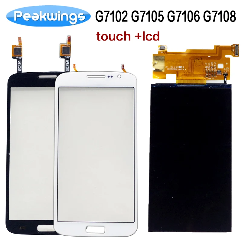 

Tested LCD Display For Samsung Galaxy Grand 2 Duos G7102 G7105 G7106 G7108 LCD Display With Touch Screen Separately
