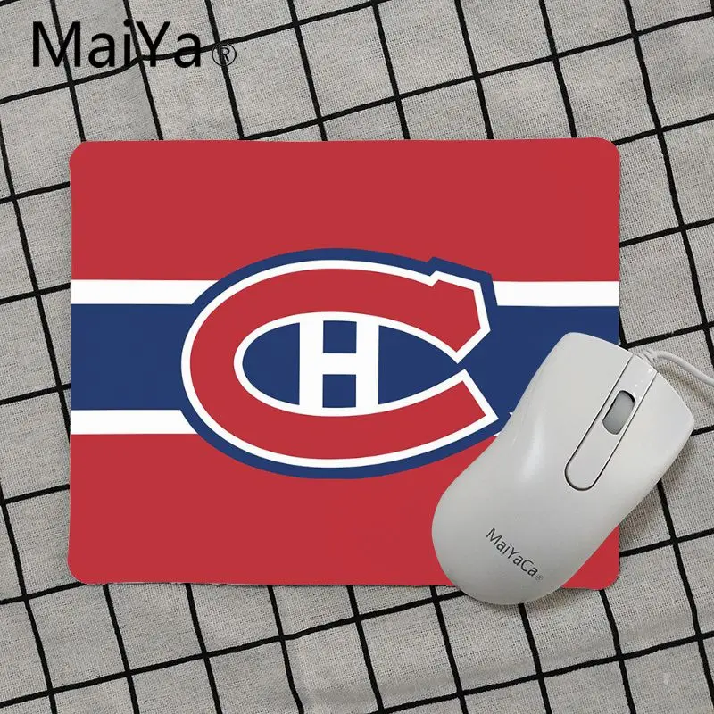 Maiya высокое качество Montreal Canadiens ледяной хоккейный коврик для мыши геймерская игра коврики Лидер продаж подставка под руку мышь - Цвет: No Lock Edge25x29cm