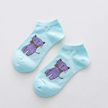

Colorful Cartoon Invisible Short Woman Sweat summer comfortable cotton girl women's boat socks ankle low female
