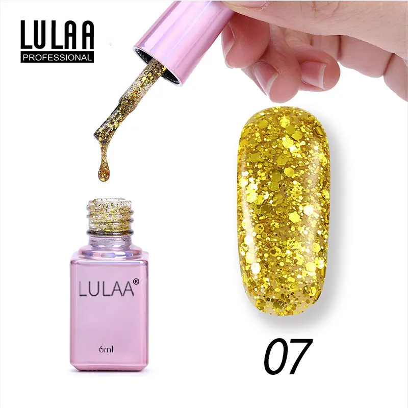 7 High Quality Sequin Finger Nail Gel Glitter Polish Nail Art Beauty Decoration Supplies Ornament - Цвет: 7