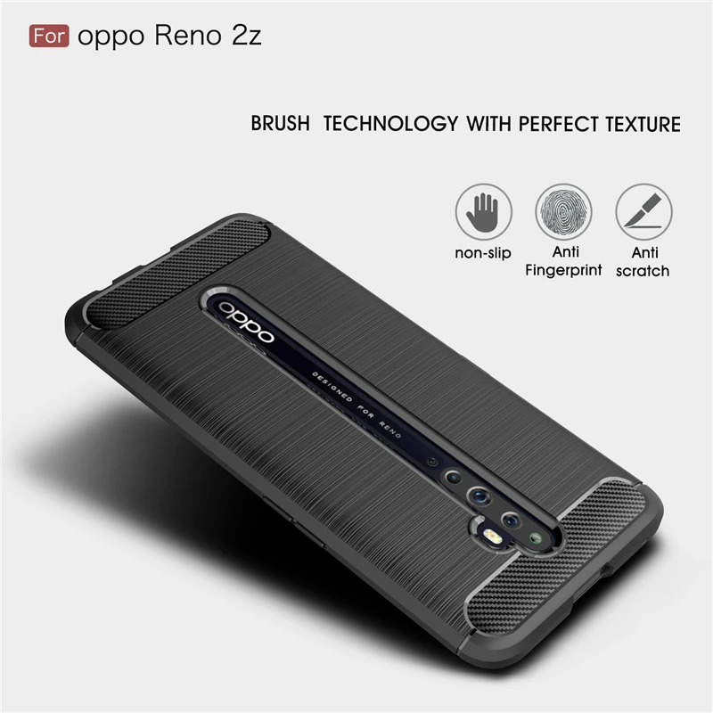 

For Oppo Reno 2z Case Business Soft Silicone TPU Shell Rubber Soft Protective Phone Case For Oppo Reno 2z Cover For Oppo Reno 2z