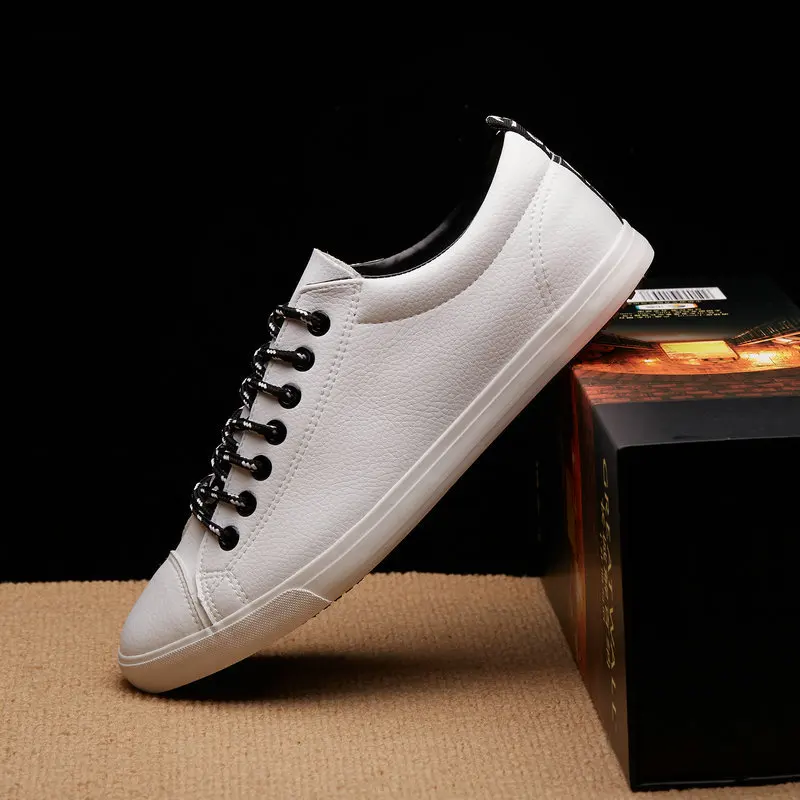 

2019 Gentlemans Luxury Leather Shoes Men Sneakers Men Trainers Lace-up Flat Driving Shoes Zapatillas Hombre Casual Y4-30