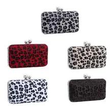 Элегантные женские вечерние сумки с леопардовым принтом, свадебные Коктейльные Вечерние кожаные клатчи для невесты, женские модные сумки на плечо