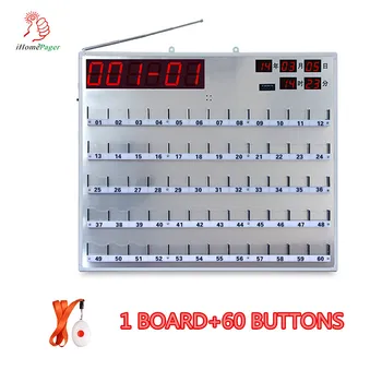 

Wireless Nurse Call System Hospital Board Display With Hand Held Remote Controlle Show Room Number and Bed Number with 60 Button
