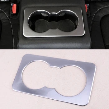 

Matte Silver ABS Rear Seat Cup Holder Frame Trim Cover Molding Interior Accessories fit for Range Rover Velar 2017 2018 2019