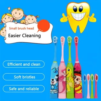 

Children's Toothbrush Cute Cartoon Electric Toothbrush Teeth Whitening Ultrasonic Toothbrush Escova de dente elet