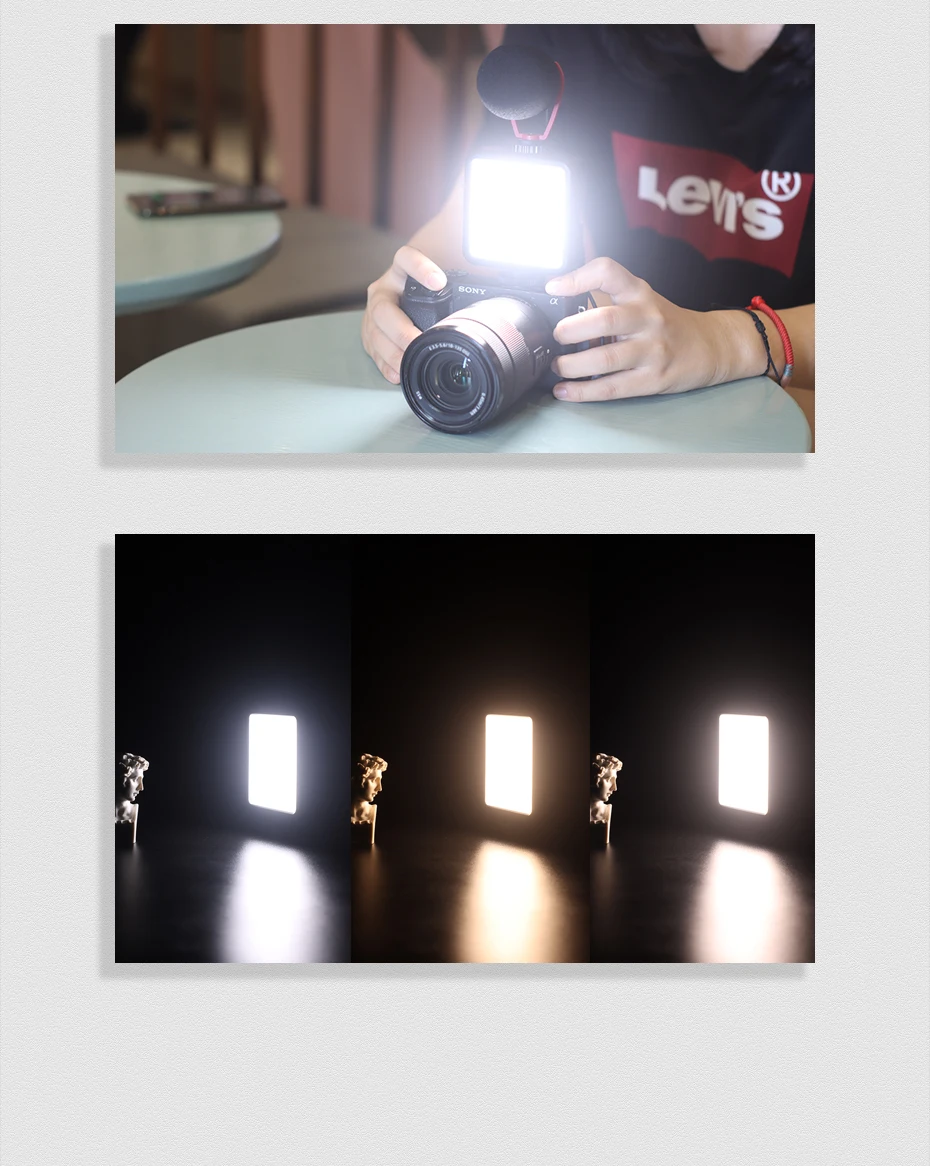 VIJIM VL81 LED Video Light 3200-5600K Stepless 850LM 6.5W With Cold Shoe Mini Vlog Fill Light 3000mAh Battery Camera Light Lamp