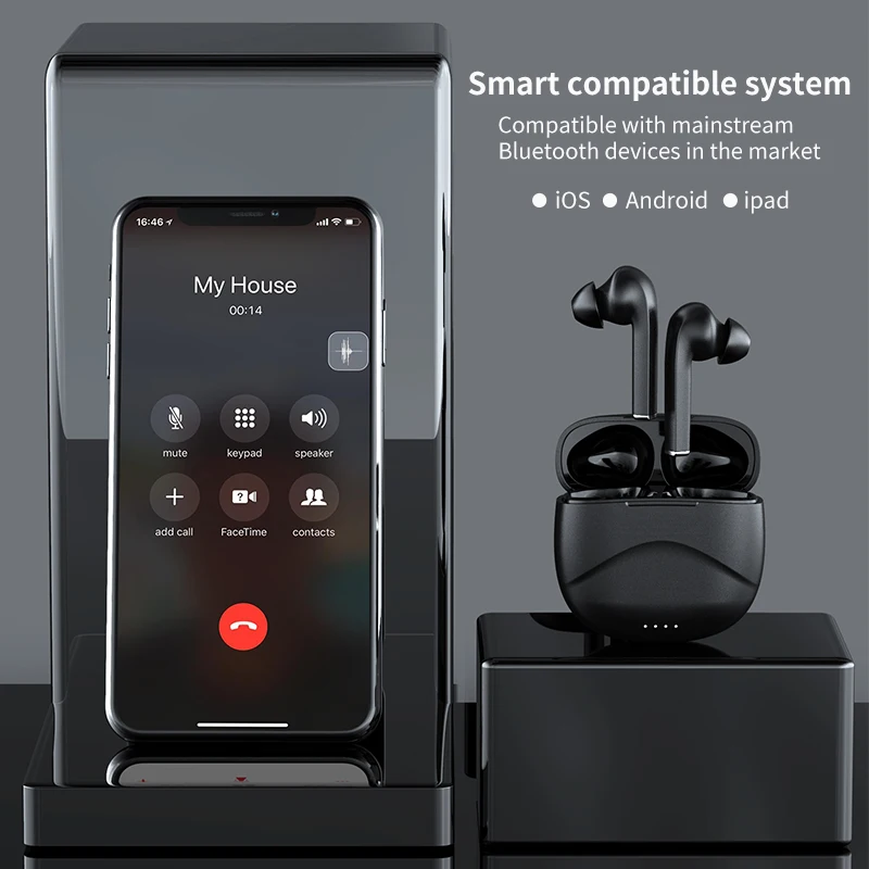 Беспроводные Bluetooth-наушники с сенсорным управлением для airpods 2 спортивные