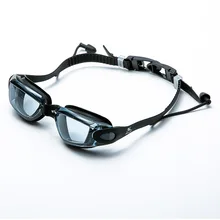 LZZ очки Анти-туман большая оправа очки Мужская мода гальванические плавательные очки цельные наушники очки
