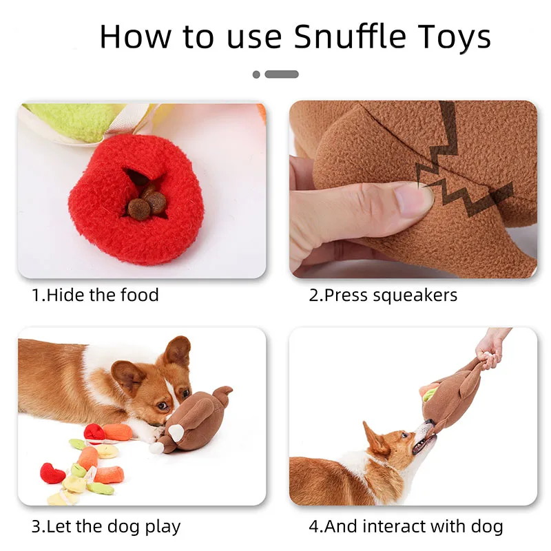 Dogs Snuffle Toy Ramen Treats Toy Pet Food Ball Slowing-Feeding