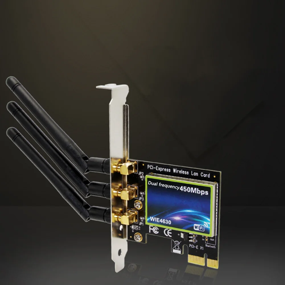 Аксессуары для рабочего стола двухдиапазонный PCI Express высокая скорость 450 Мбит/с сетевая карта Интернет Wifi адаптер внутренний универсальный домашний беспроводной