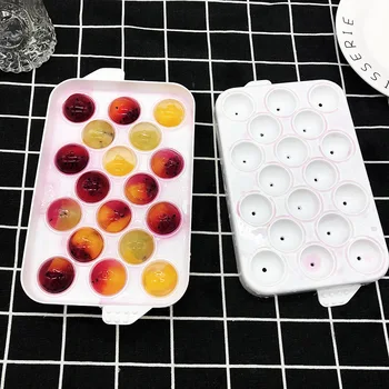 

20 /14/18 Grids Stackable Ice Cube Mold Ice Cube Tray For Whiskey Cocktail Ice Ball Cube Maker Safety Plastic Sphere Mould