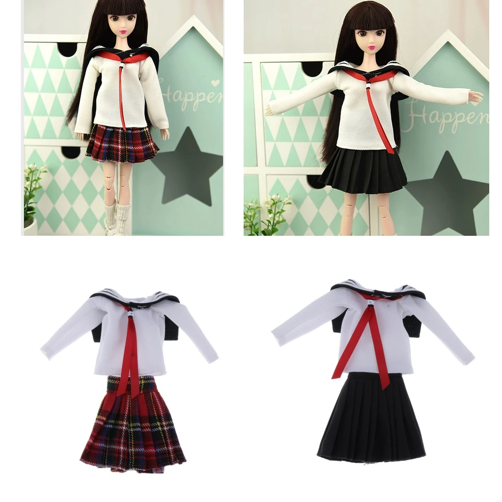 Кукольная одежда для 1/6 куклы Девочки школьная форма комплект BJD SD как DZ Dollfie