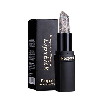 

FEXPORT NEW hot Nutritious diamond jelly lipstick long lasting temperature change color lipstick nude makeup moisturizing lip ba
