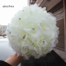 Розовый Свадебный букет цветов для свадебного букета со стразами Искусственные Свадебные букеты Свадебные аксессуары SPH90